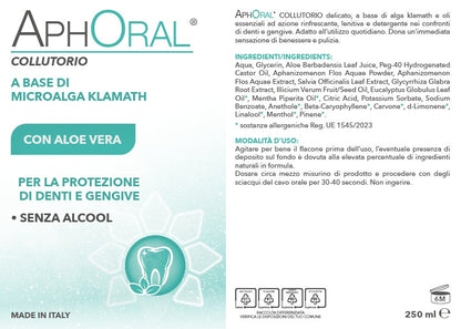 etichetta aphoral collutorio naturale