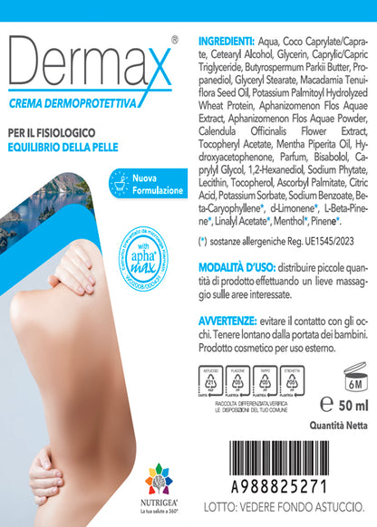 etichetta dermax crema dermoprottiva
