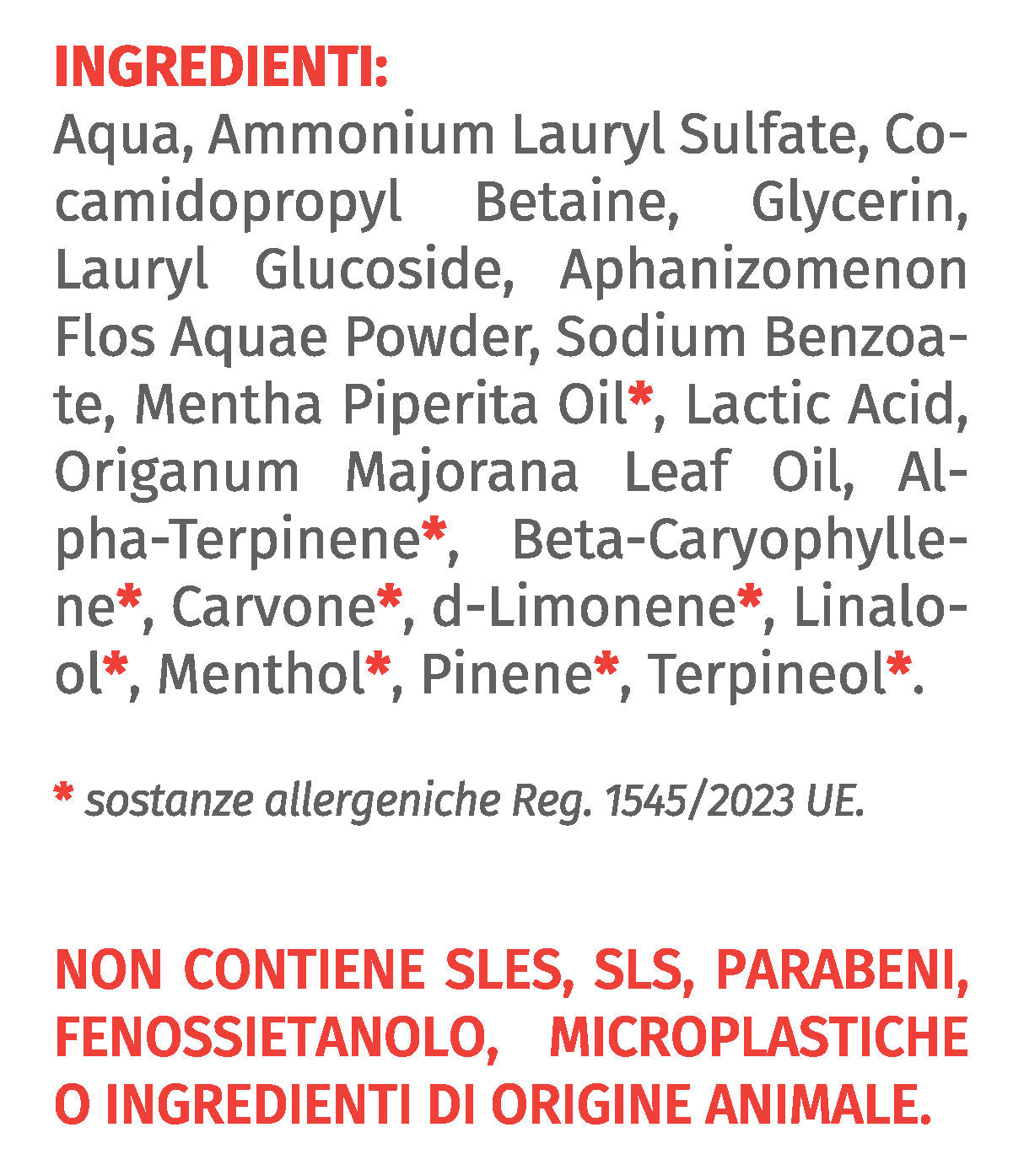 etichetta klamhair shampoo naturale ristrutturante
