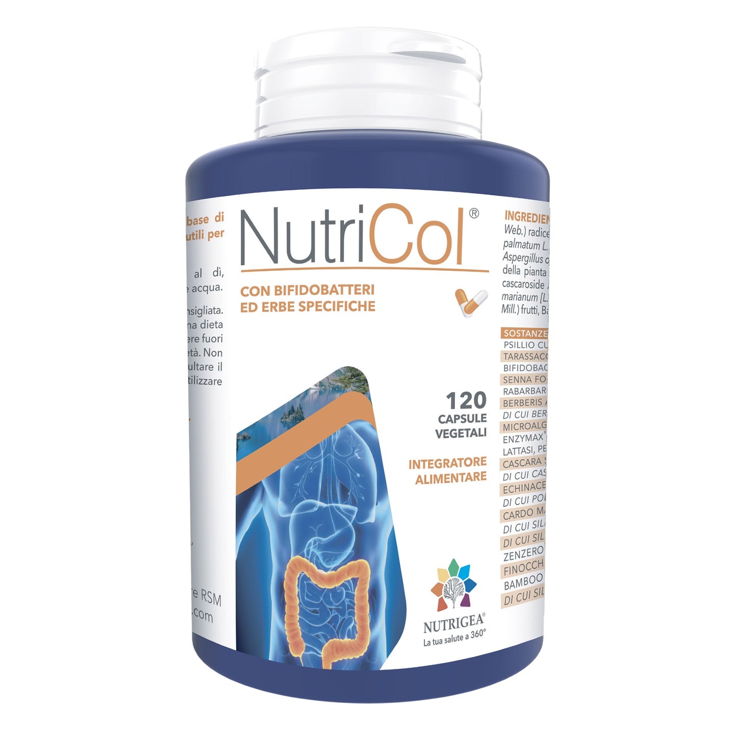 formato 120 capsule integratore NutriCol per l'intestino