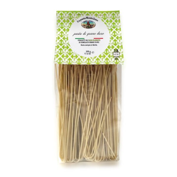 Spaghetti all'alga klamath di semola di grano duro